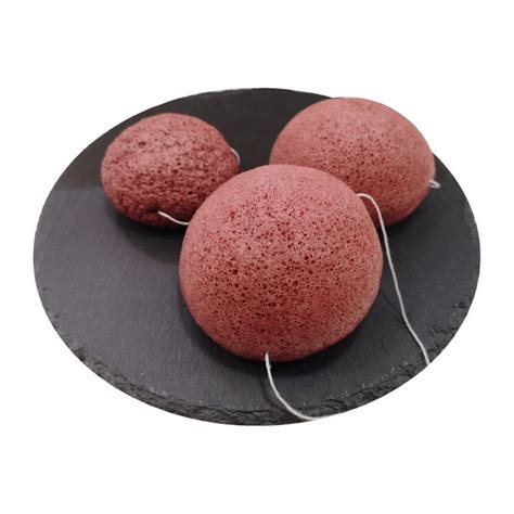 Eponge Konjac à l'Argile Rouge