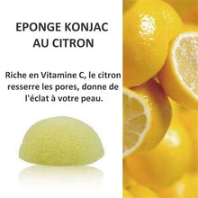 Charger l&#39;image dans la galerie, Eponge Konjac au citron
